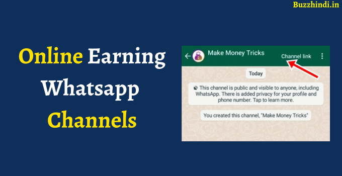 Online Earning Whatsapp Channels